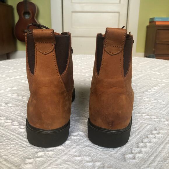 VTG 80s Red Wing Lace-Up Ankle Boots Brown Suede Leather Fringe Kiltie USA 7B - Picture 3 of 15